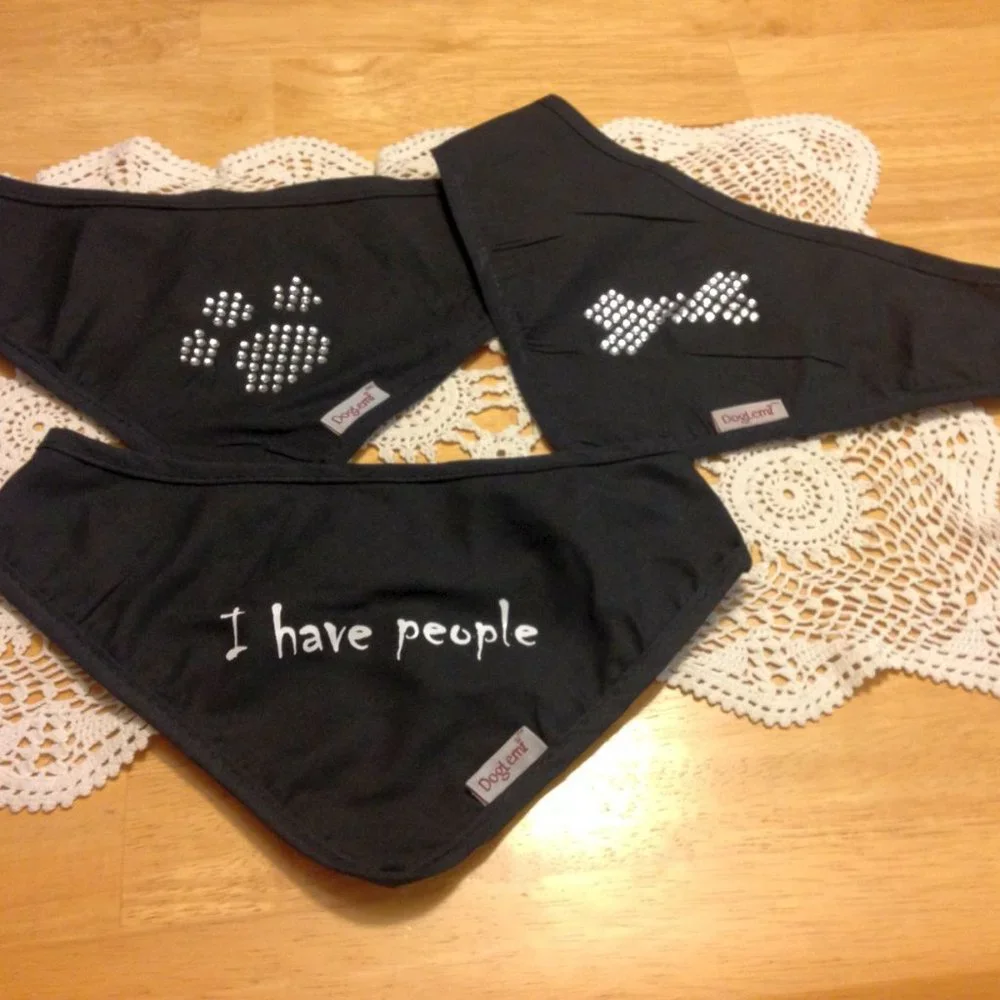Dog Bandanas with bling, fun for small to medium